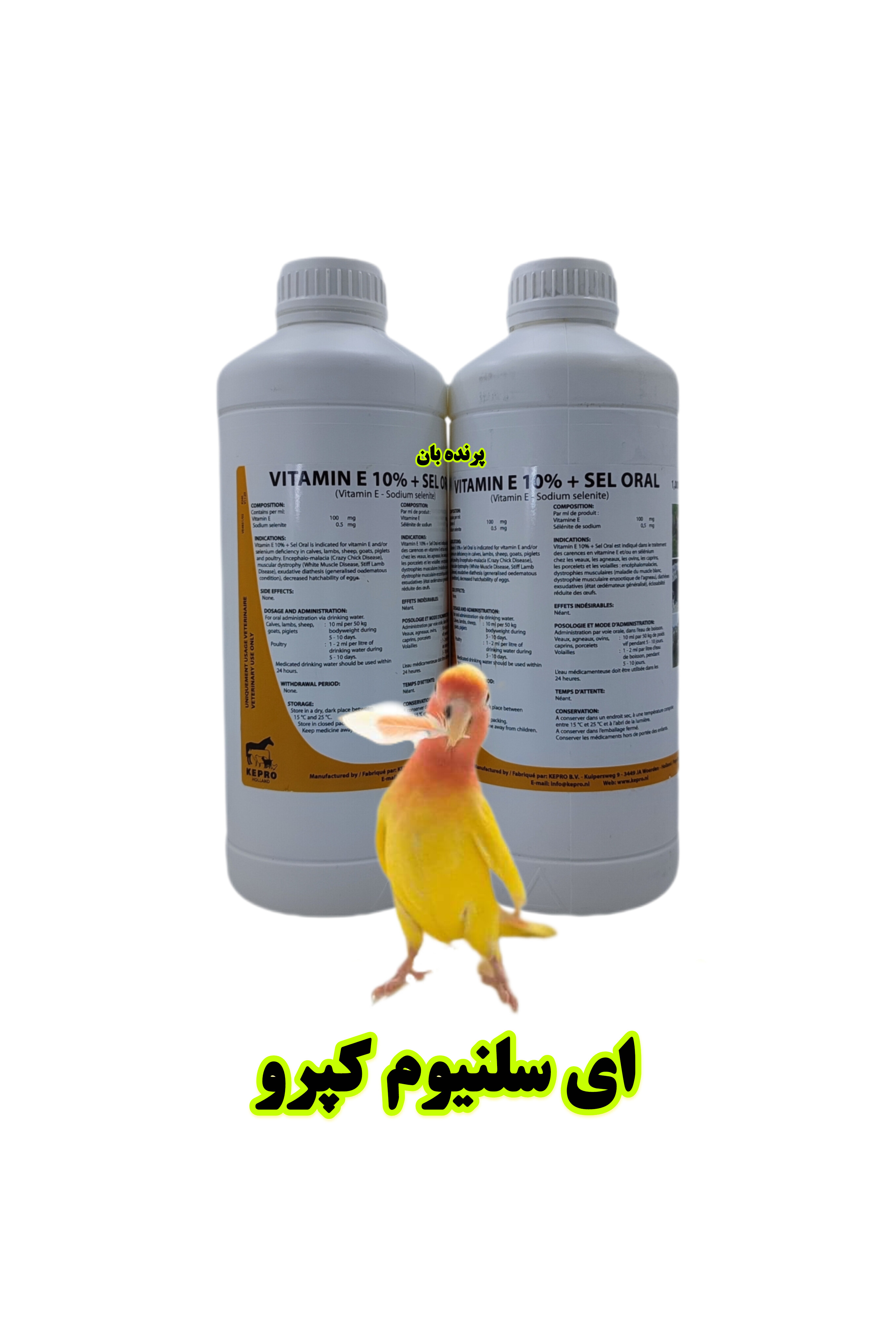 ای سلنیوم کپرو هلند (E + Selenium Kepro) | تقویت نطفه و افزایش باروری پرندگان زینتی – پرندهبان